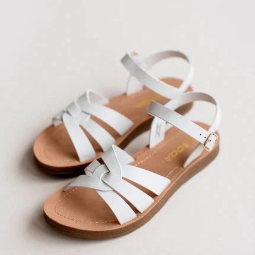 white Soda sandals Girls size 3 - Picture 5 of 5